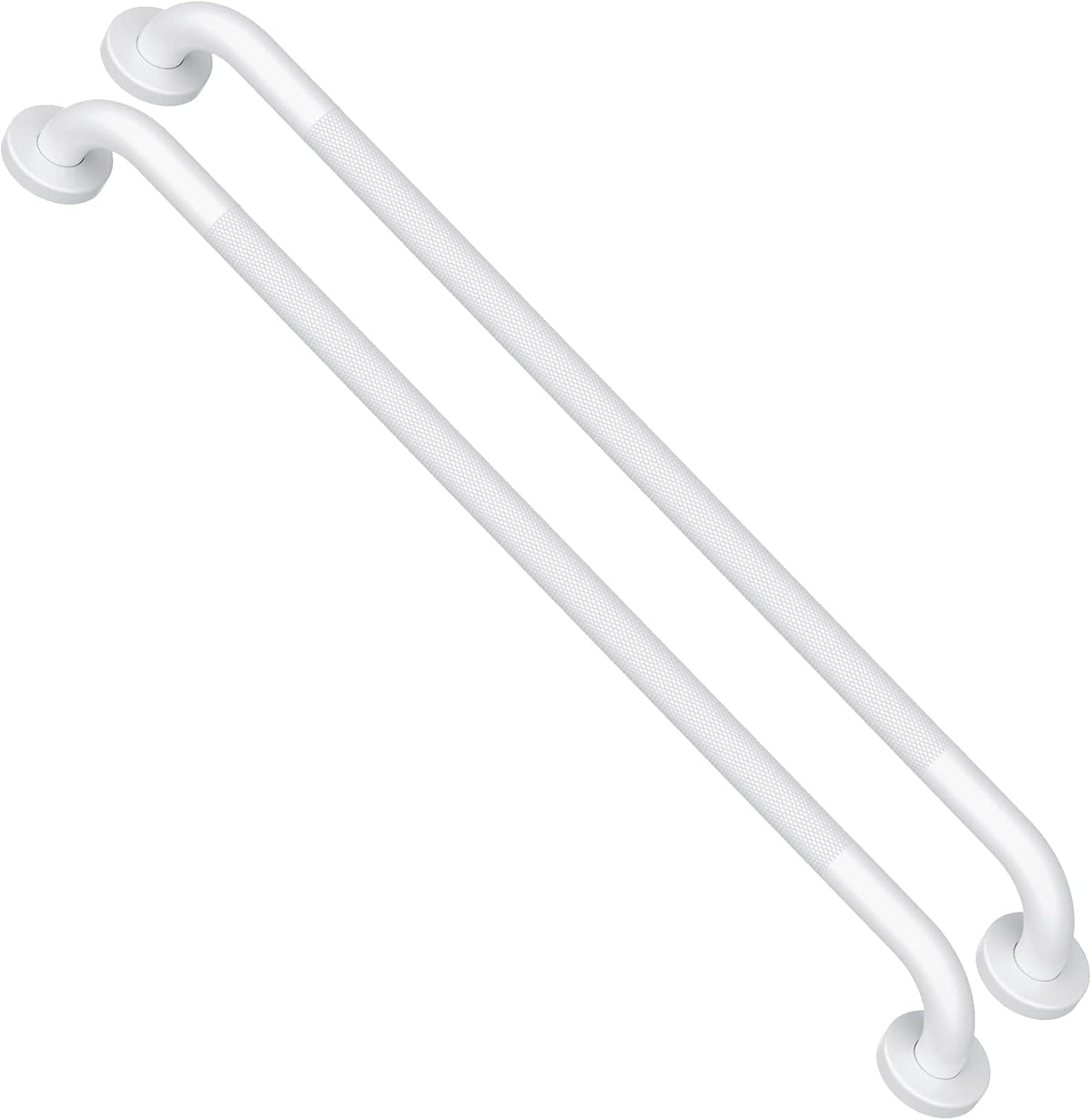 2 Pack 24 Inch Anti-Slip Stainless Steel Matte Black Shower Grab Bars W571