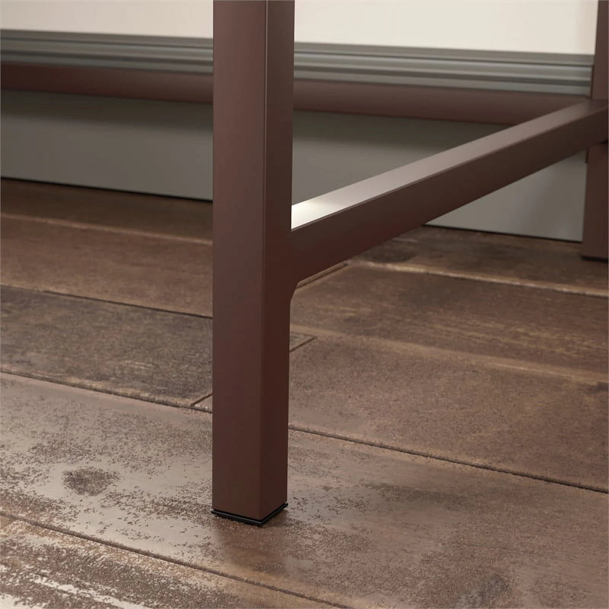 Engineered Wood Pedestal Desk in Mystic Oak Finish G710