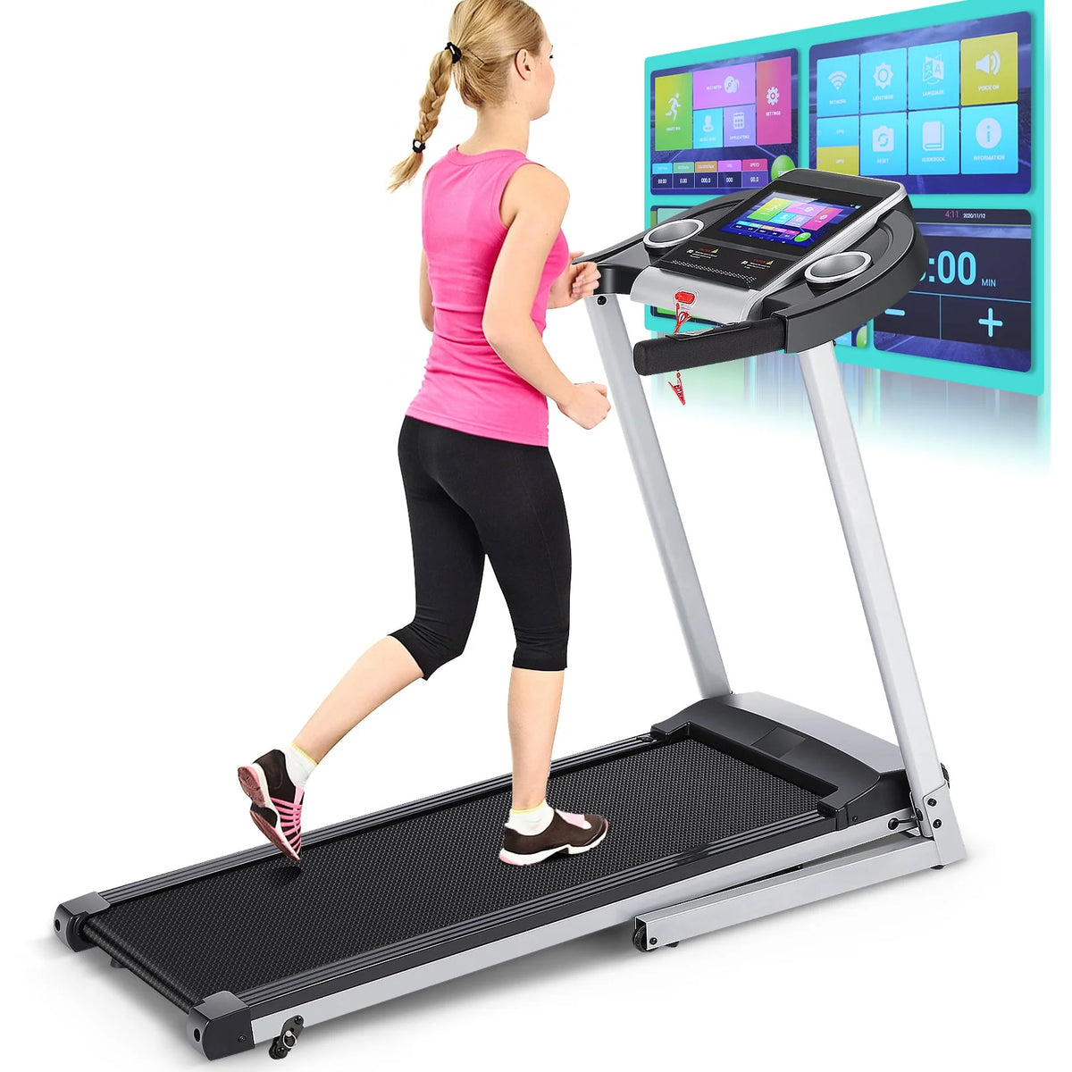 3.25HP Folding Treadmill with Incline N793