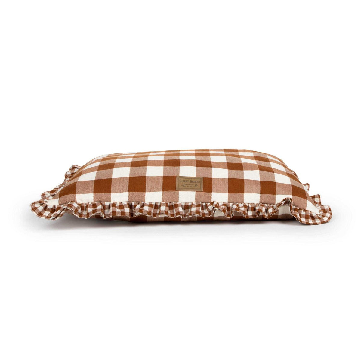 Brown Gingham Print Envelope Dog Bed M45906