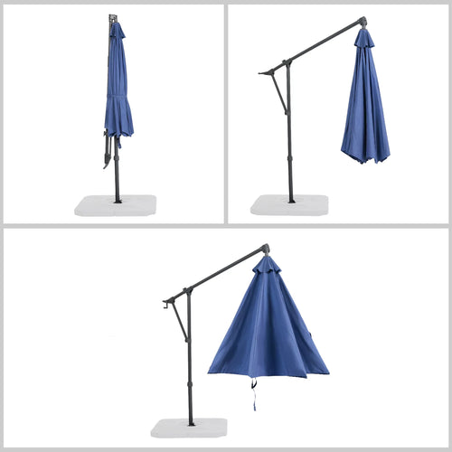 10FT Off-set Aluminum Cantilever Umbrella O8435