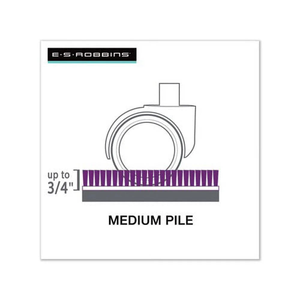 Clear Chair Mat for Medium Pile Carpet with Lip 45 x 53 R3537