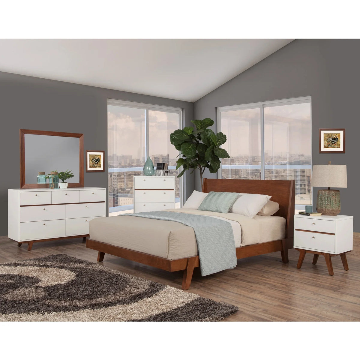 California King Wood Platform Bed F491700