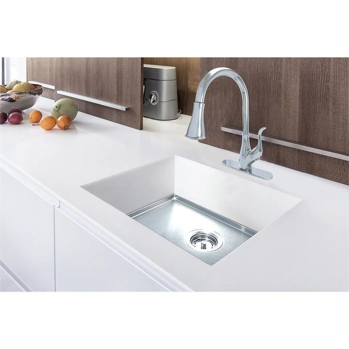 Single Handle Kitchen Sink Faucet with Pull Down Sprayer Chrome K424