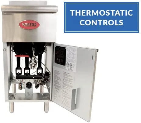 Commercial Gas Floor Fryer 40 lb. Capacity Natural Gas Z865760