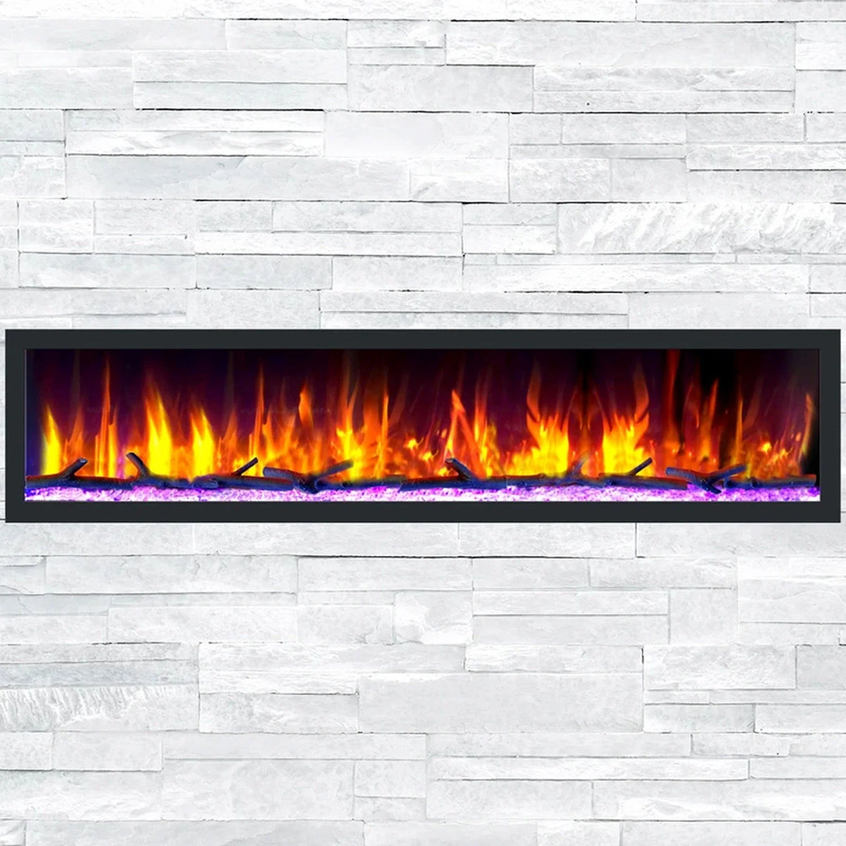 82.50 Inch Electric Wall Fireplace O357