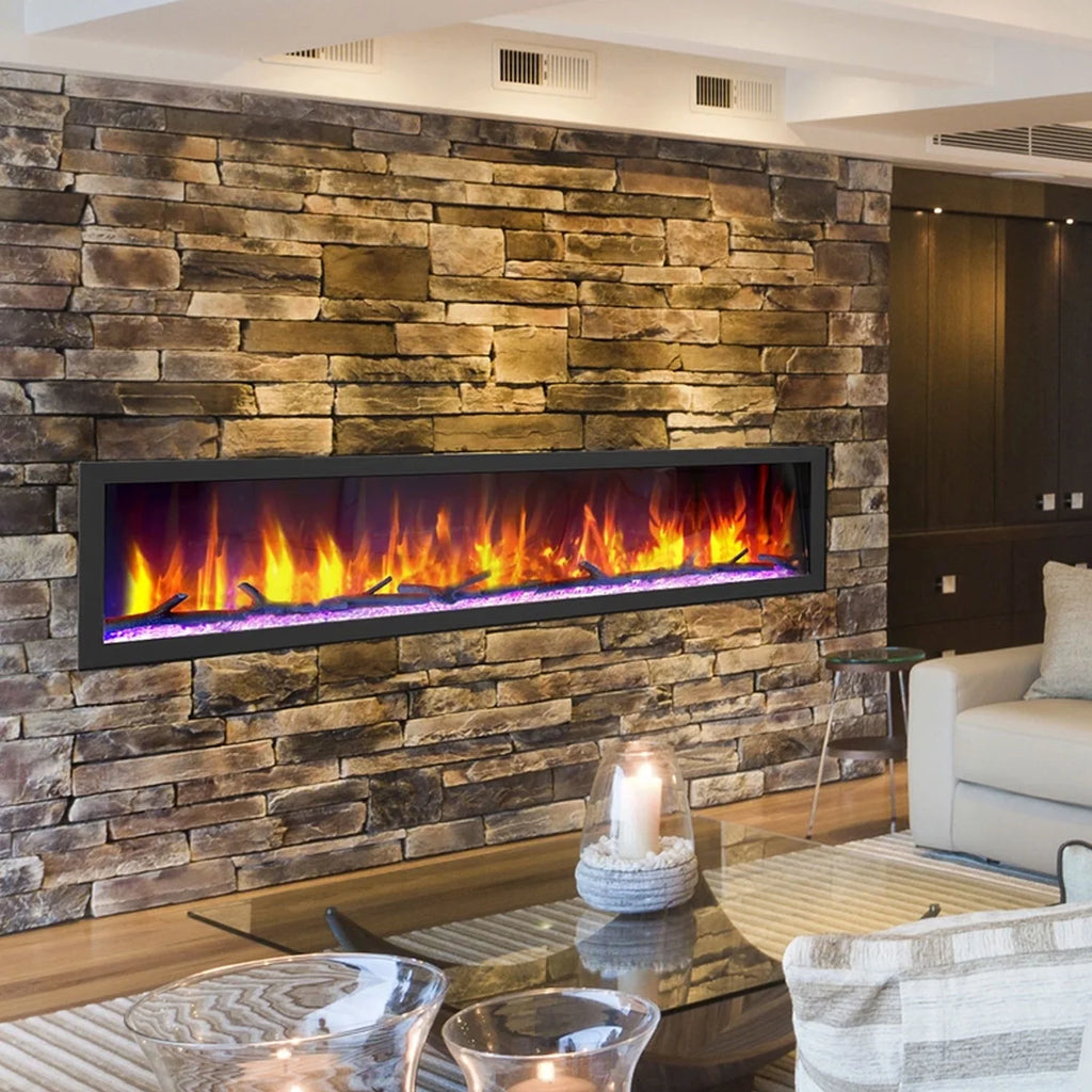 82.50 Inch Electric Wall Fireplace O357