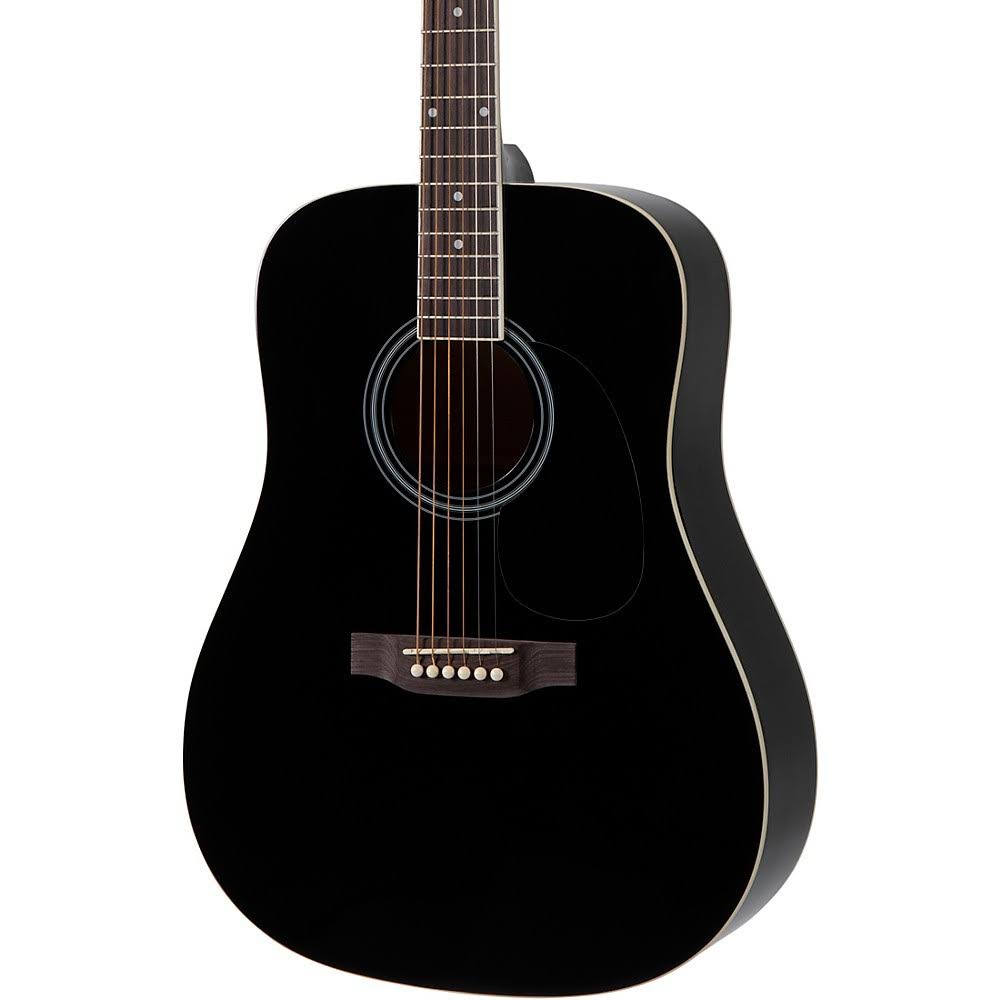 Black Dreadnought Acoustic Guitar D558952