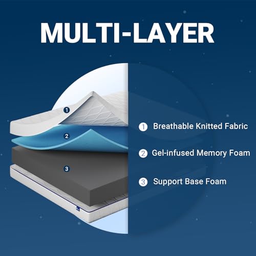 Queen Size 10 Inch Gel Memory Foam Mattress Q571