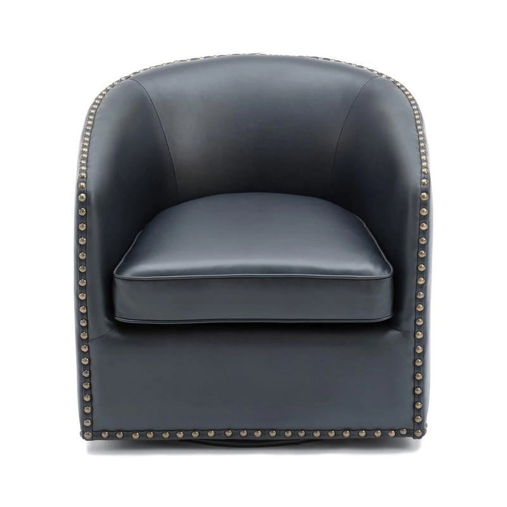 Faux Leather Swivel Arm Chair Set of 2 X513