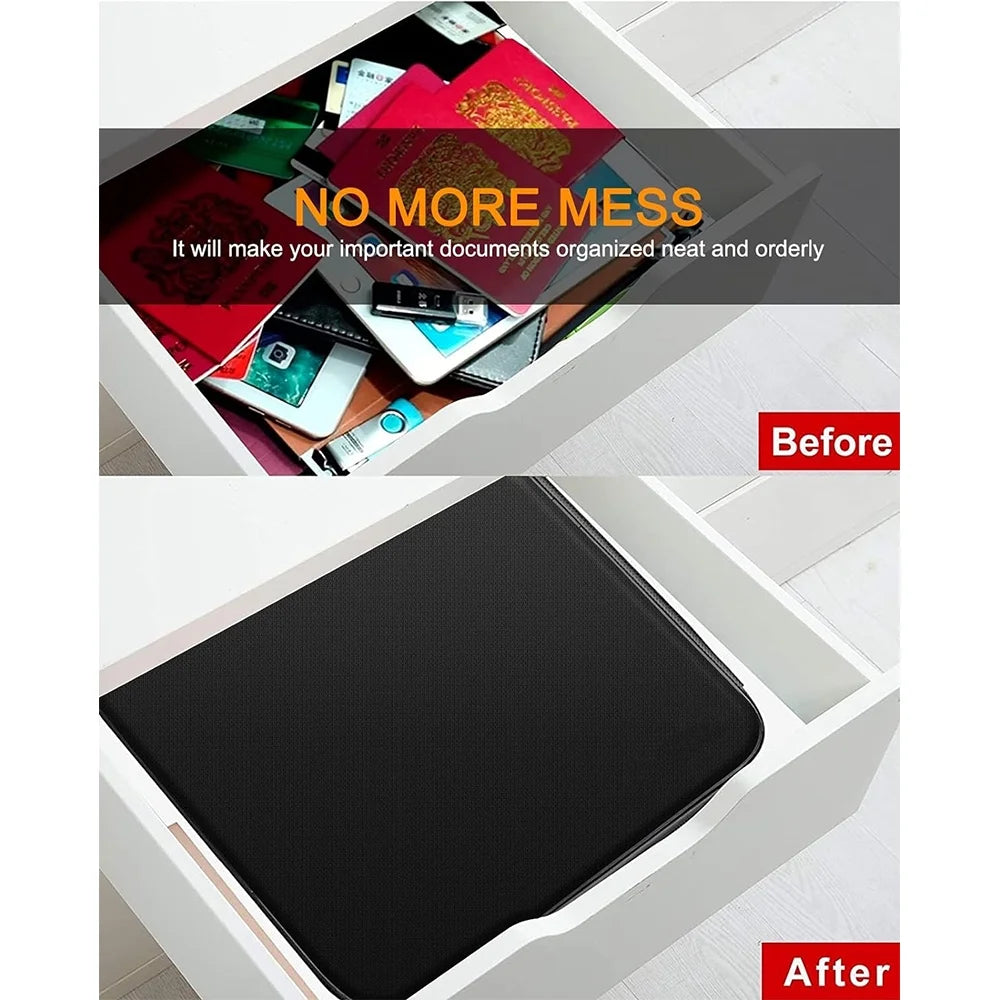 Fireproof Waterproof Document Organizer Box with Lock G976