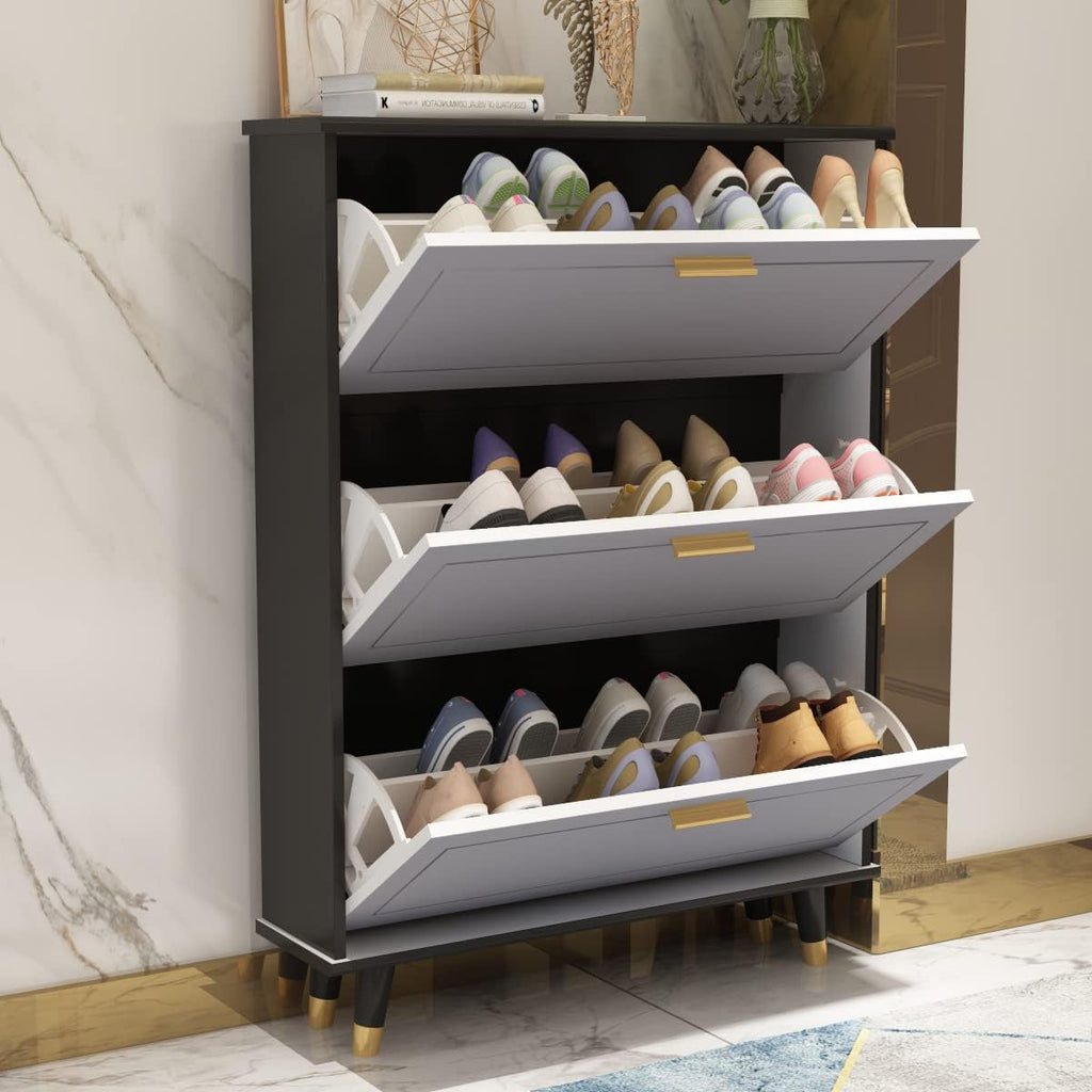 Shoe Cabinet with 3 Flip Drawers C931