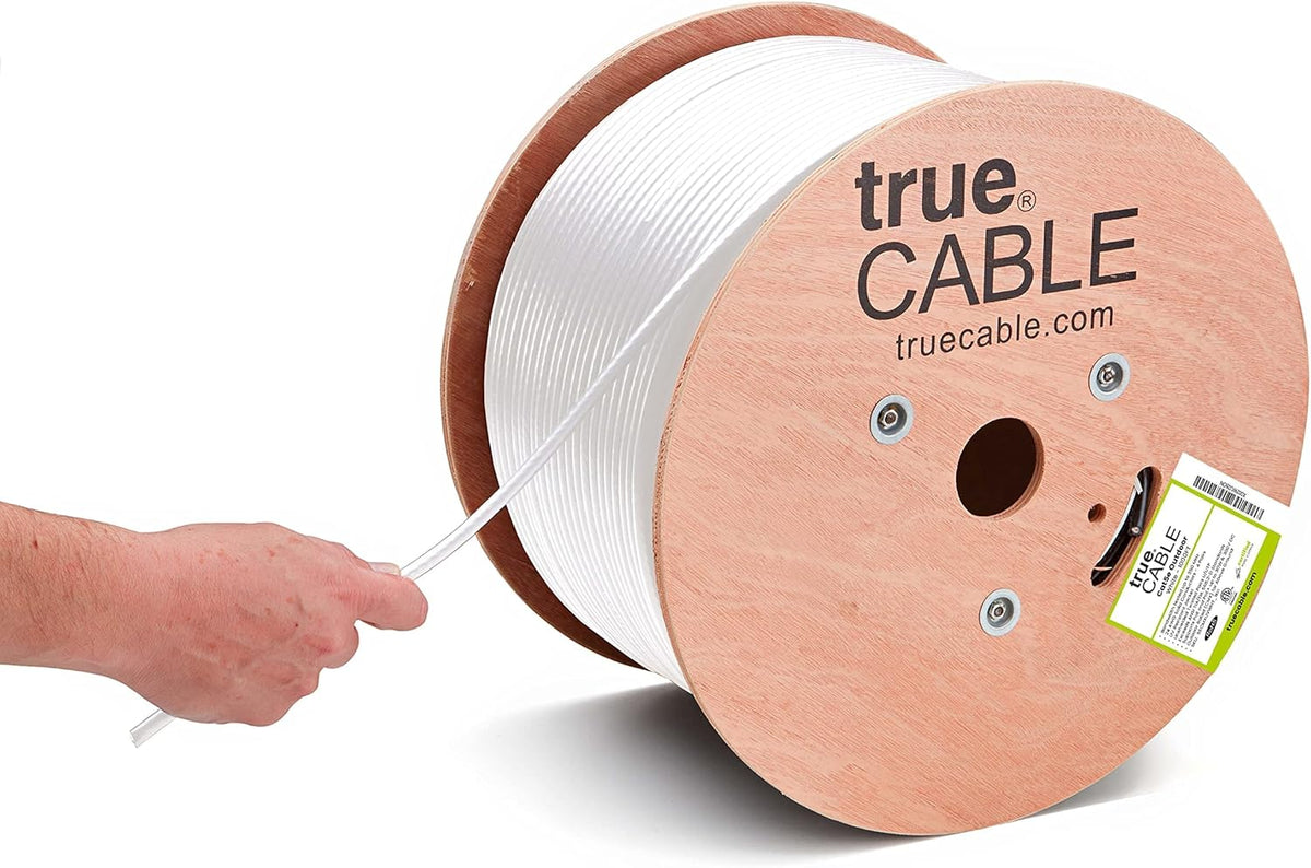 Cat5e Outdoor Unshielded UTP 1000ft Black 24AWG Solid Bare Copper Ethernet Cable G89297