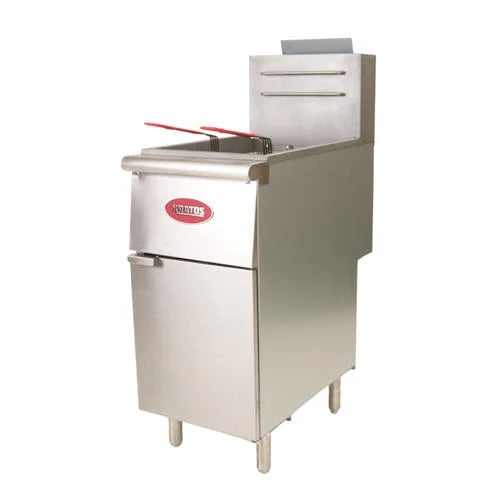 Commercial Gas Floor Fryer 40 lb. Capacity Natural Gas Z865760