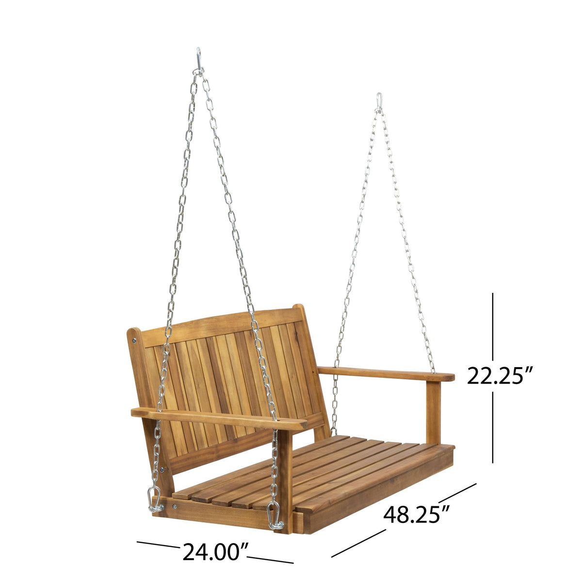 Acacia Wood Patio Porch Swing T975