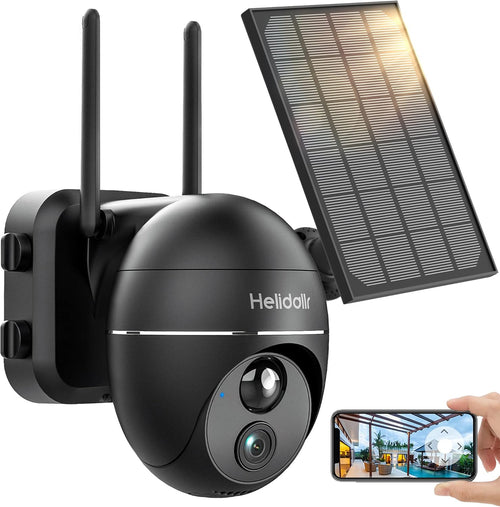 1080P WiFi Solar Security Camera IP66 Waterproof PTZ N4690