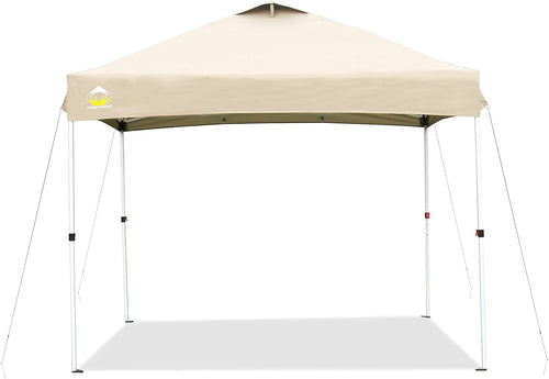 10x10 Pop up Canopy with Wheeled Carry Bag, Beige C204