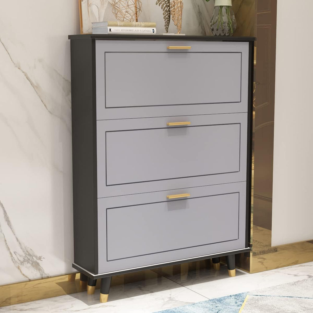 Shoe Cabinet with 3 Flip Drawers C931