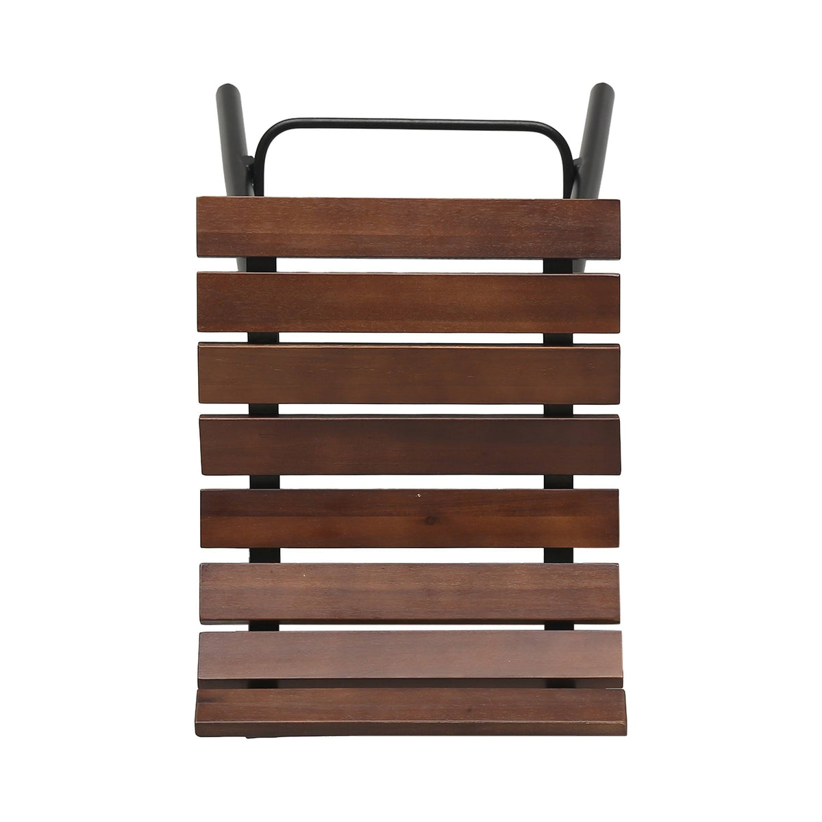 Wooden Barstool Set of 2 Gray Black Y616785