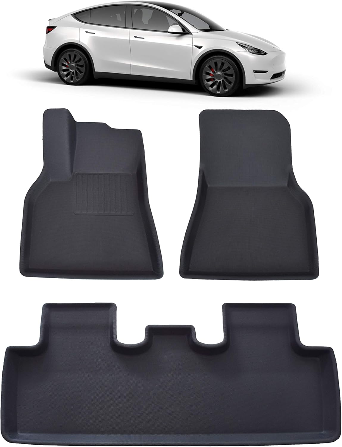 All Weather 3D Waterproof Non Slip Floor Liners Set of 3 V566194